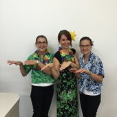 Scope Orthodontics staff on Hawaiian Day
